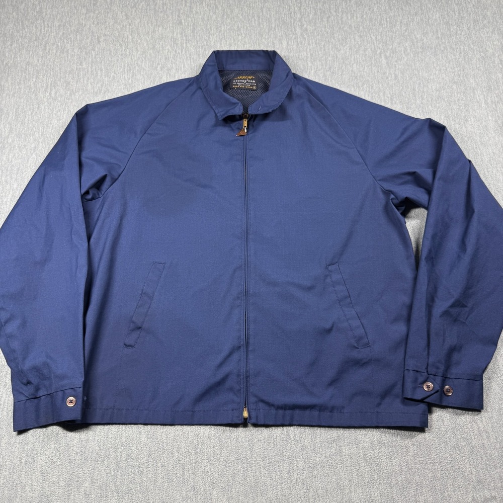 Arrow Jacket Men L Decton Par Vintage Harrington Windbreaker Talon Zipper 70s